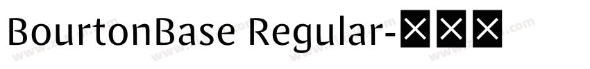BourtonBase Regular字体转换
